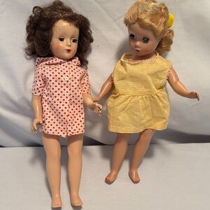 Vintage 1950’s Classic Dolls. Sold together.